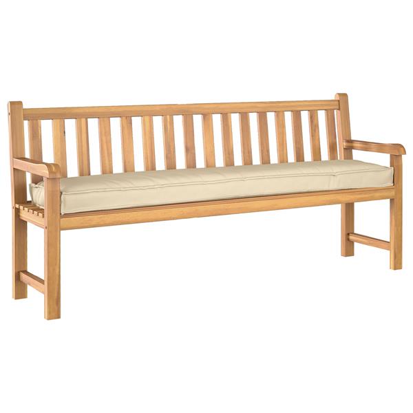 Grote foto vidaxl palletkussen bank 180x40x8 cm oxford stof beige huis en inrichting woningdecoratie