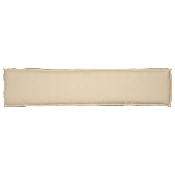 Grote foto vidaxl palletkussen bank 180x40x8 cm oxford stof beige huis en inrichting woningdecoratie