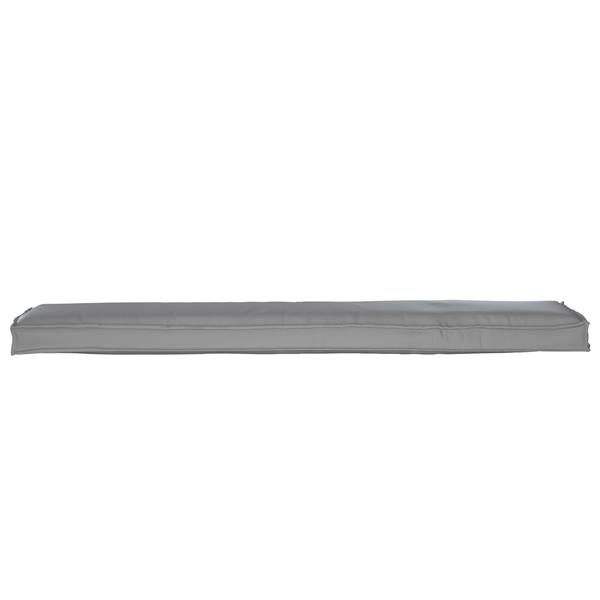 Grote foto vidaxl palletkussen bank 180x40x8 cm oxford stof grijs huis en inrichting woningdecoratie