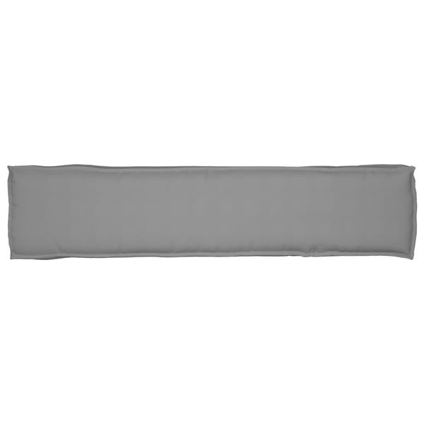 Grote foto vidaxl palletkussen bank 180x40x8 cm oxford stof grijs huis en inrichting woningdecoratie