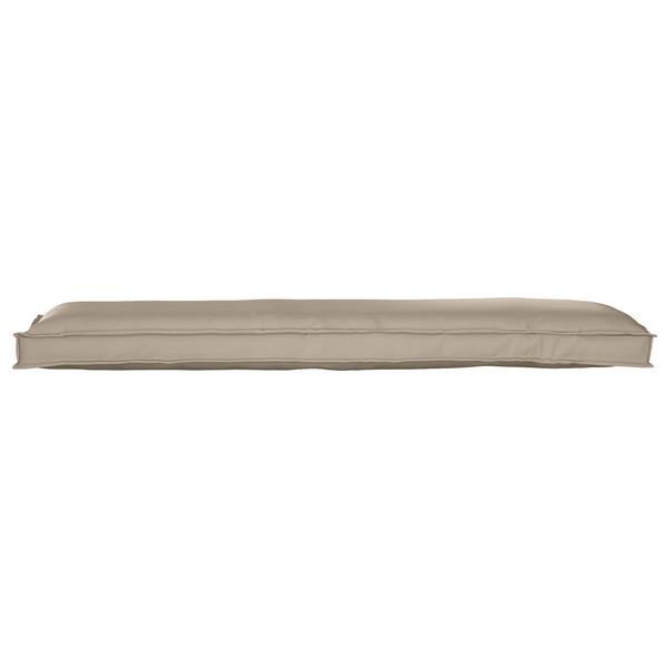 Grote foto vidaxl palletkussen bank 150x40x8 cm oxford stof taupe huis en inrichting woningdecoratie