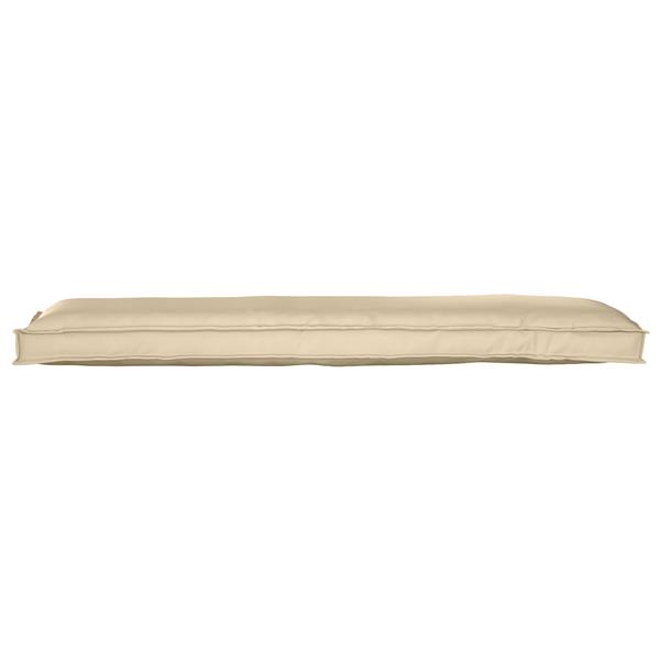 Grote foto vidaxl palletkussen bank 150x40x8 cm oxford stof beige huis en inrichting woningdecoratie