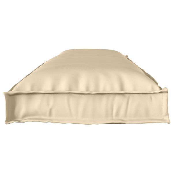Grote foto vidaxl palletkussen bank 150x40x8 cm oxford stof beige huis en inrichting woningdecoratie