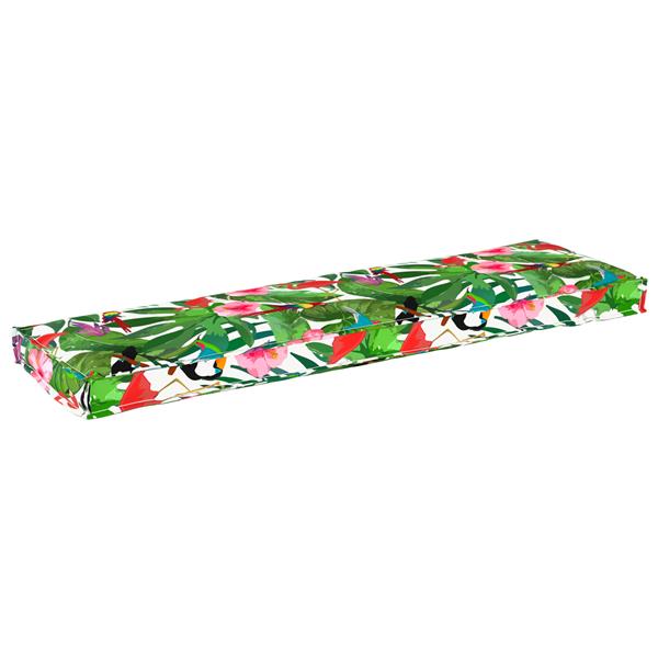 Grote foto vidaxl palletkussen bank 140x40x8 cm jungle oxford stof huis en inrichting woningdecoratie