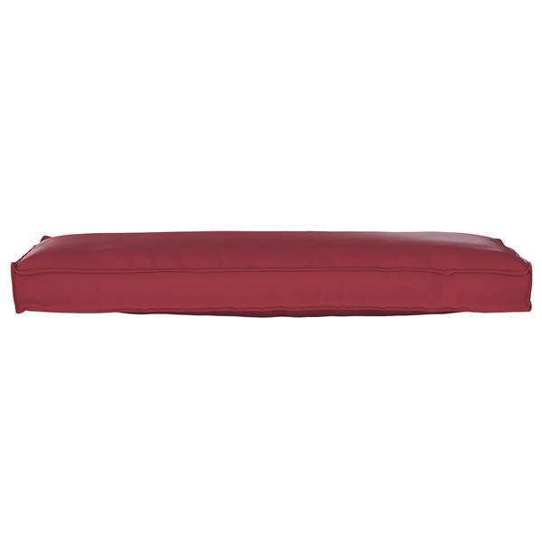 Grote foto vidaxl palletkussen voor bank wijnglans rood 120x40x8 cm oxford stof huis en inrichting woningdecoratie