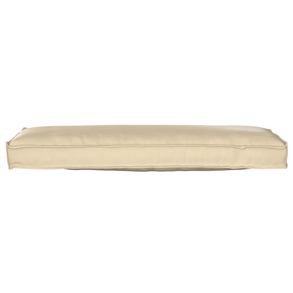 Grote foto vidaxl ligbedkussen beige 120x40x8 cm oxford stof huis en inrichting woningdecoratie