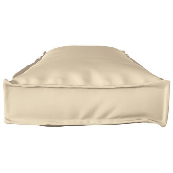 Grote foto vidaxl ligbedkussen beige 120x40x8 cm oxford stof huis en inrichting woningdecoratie