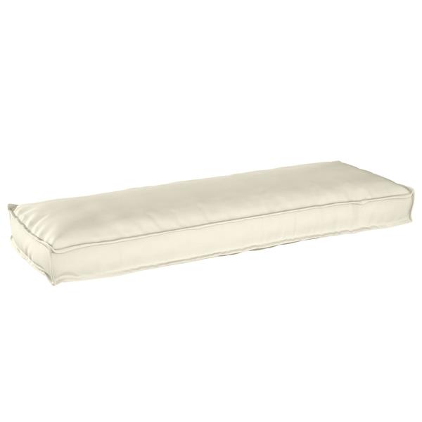 Grote foto vidaxl palletkussen voor bank cr me 120x40x8 cm oxford stof huis en inrichting woningdecoratie