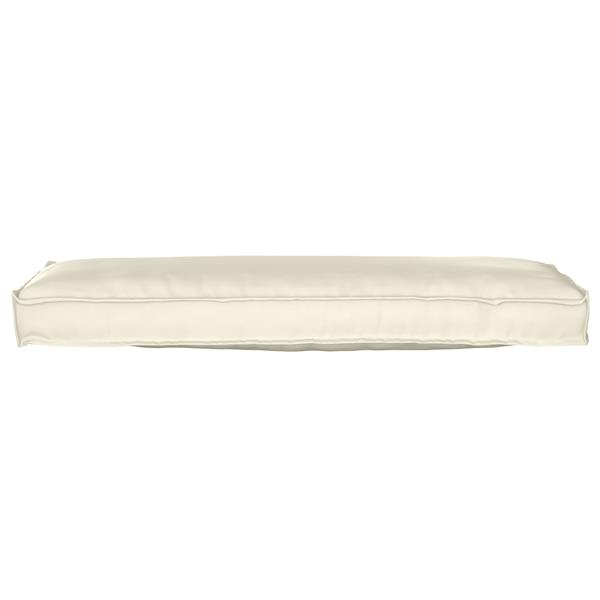 Grote foto vidaxl palletkussen voor bank cr me 120x40x8 cm oxford stof huis en inrichting woningdecoratie