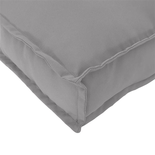 Grote foto vidaxl ligbedkussen voor bank grijs 120x40x8 cm oxford stof huis en inrichting woningdecoratie