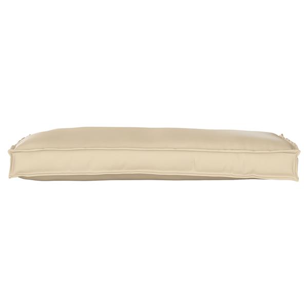 Grote foto vidaxl palletkussen bank 100x40x8 cm oxford stof beige huis en inrichting woningdecoratie