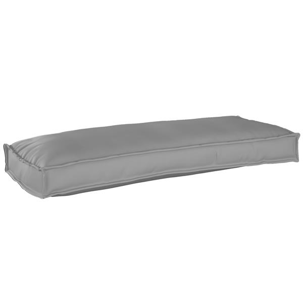 Grote foto vidaxl palletkussen bank 100x40x8 cm oxford stof grijs huis en inrichting woningdecoratie