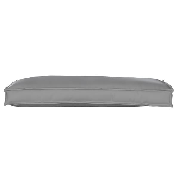 Grote foto vidaxl palletkussen bank 100x40x8 cm oxford stof grijs huis en inrichting woningdecoratie
