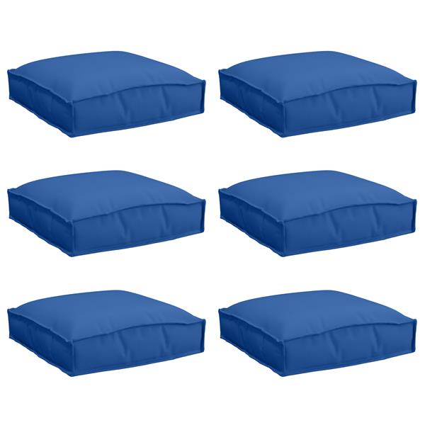 Grote foto vidaxl kussens voor palletstoelen 6 st koninklijk blauw 40x40x8 cm oxford stof huis en inrichting woningdecoratie