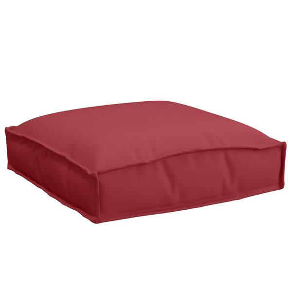 Grote foto vidaxl ligbedkussens voor zit 6 stuks wijnrood 40x40x8 cm oxford stof huis en inrichting woningdecoratie