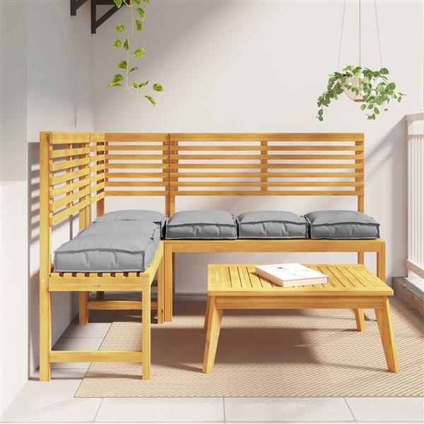 Grote foto vidaxl palletkussens 6 st zitting 40x40x8 cm oxford stof grijs huis en inrichting woningdecoratie