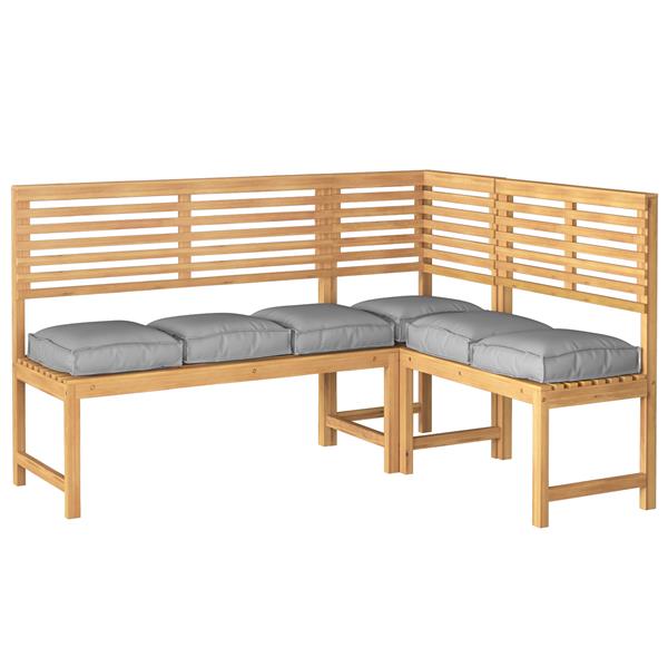 Grote foto vidaxl palletkussens 6 st zitting 40x40x8 cm oxford stof grijs huis en inrichting woningdecoratie