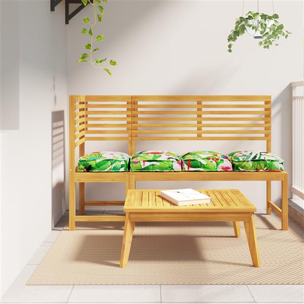 Grote foto vidaxl palletkussens 4 st zitting 40x40x8 cm jungle oxford stof huis en inrichting woningdecoratie