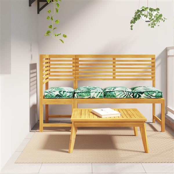 Grote foto vidaxl palletkussens 4 st zitting 40x40x8 cm bladpatroon oxford stof huis en inrichting woningdecoratie