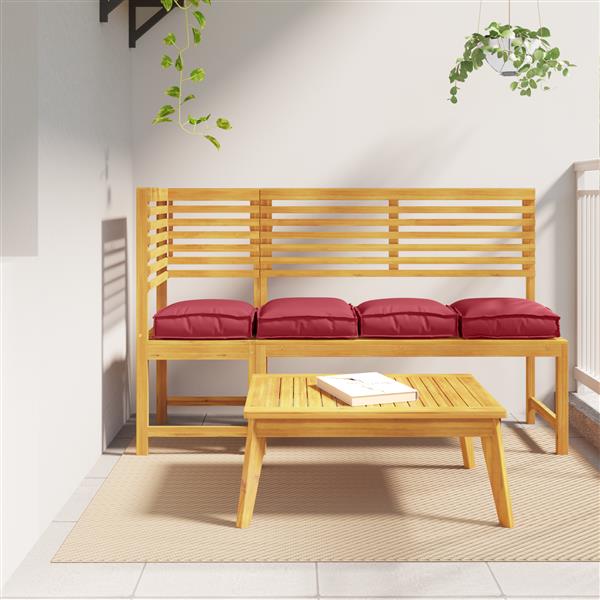 Grote foto vidaxl palletkussens 4 st zitting 40x40x8 cm oxford stof wijnrood huis en inrichting woningdecoratie