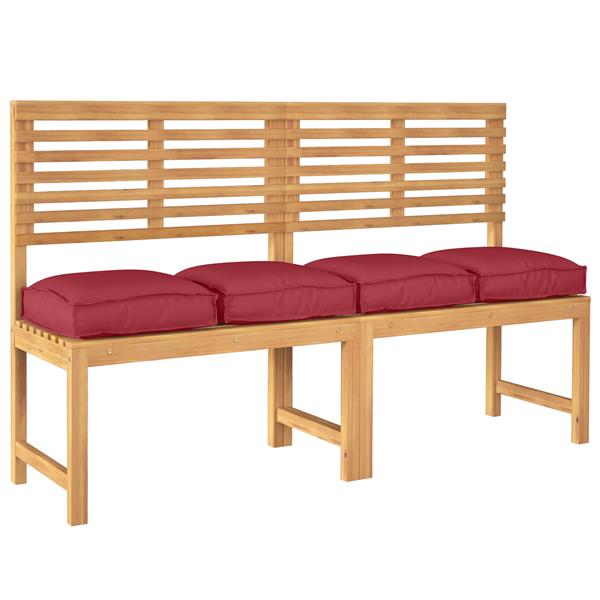 Grote foto vidaxl palletkussens 4 st zitting 40x40x8 cm oxford stof wijnrood huis en inrichting woningdecoratie