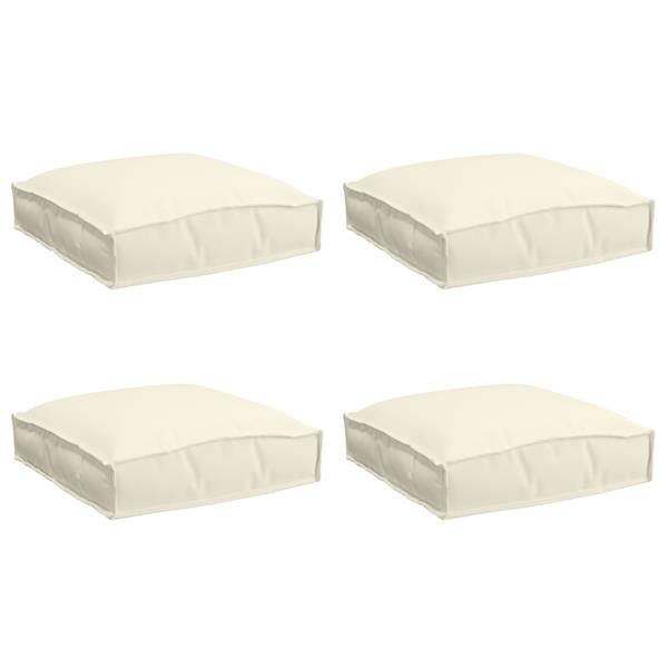 Grote foto vidaxl palletkussens 4 st zitting 40x40x8 cm oxford stof cr mekleurig huis en inrichting woningdecoratie