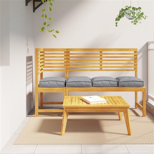 Grote foto vidaxl palletkussens 4 st zitting 40x40x8 cm oxford stof grijs huis en inrichting woningdecoratie