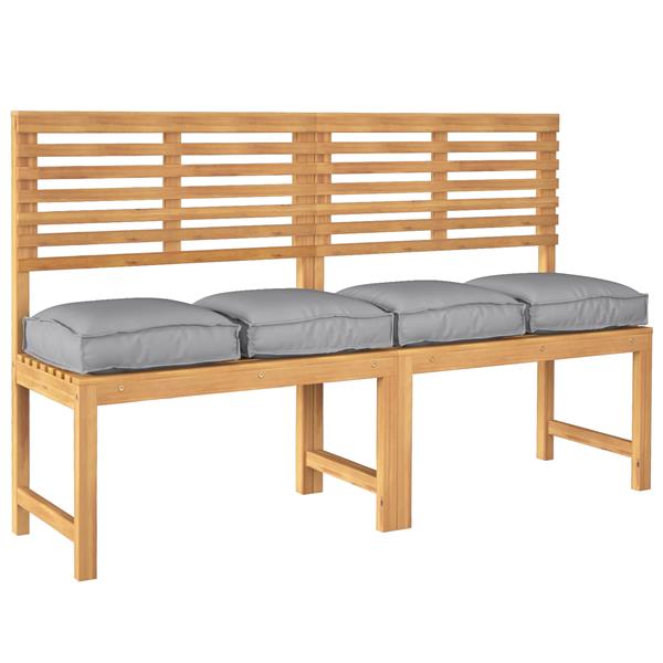 Grote foto vidaxl palletkussens 4 st zitting 40x40x8 cm oxford stof grijs huis en inrichting woningdecoratie