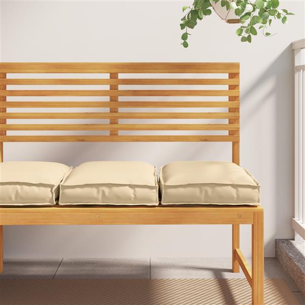 Grote foto vidaxl palletkussens 2 st zitting 40x40x8 cm oxford stof beige huis en inrichting woningdecoratie