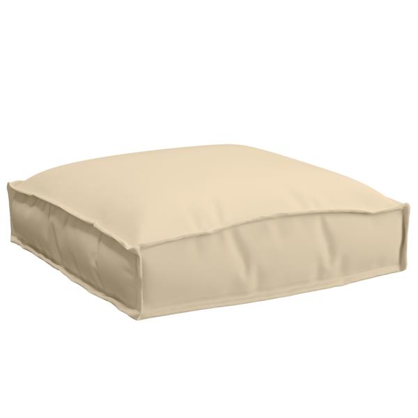 Grote foto vidaxl palletkussens 2 st zitting 40x40x8 cm oxford stof beige huis en inrichting woningdecoratie