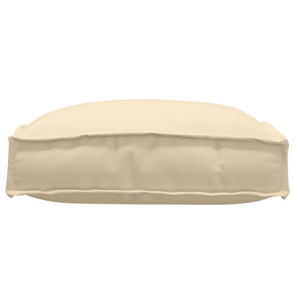 Grote foto vidaxl palletkussens 2 st zitting 40x40x8 cm oxford stof beige huis en inrichting woningdecoratie
