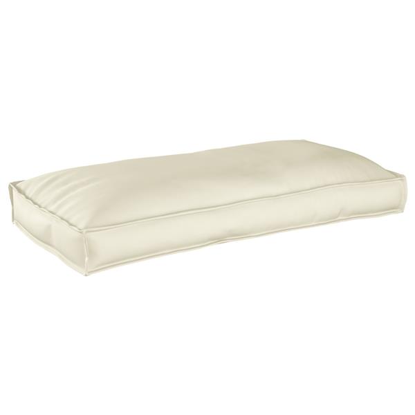 Grote foto vidaxl zit rugleuning kussen cr me 120x60x12 cm oxford stof huis en inrichting woningdecoratie