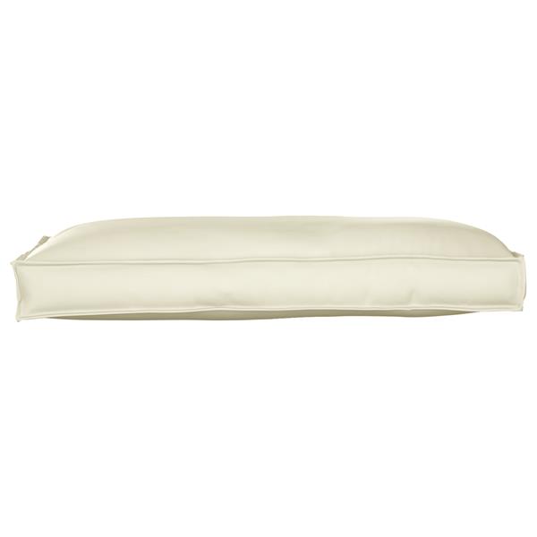 Grote foto vidaxl zit rugleuning kussen cr me 120x60x12 cm oxford stof huis en inrichting woningdecoratie