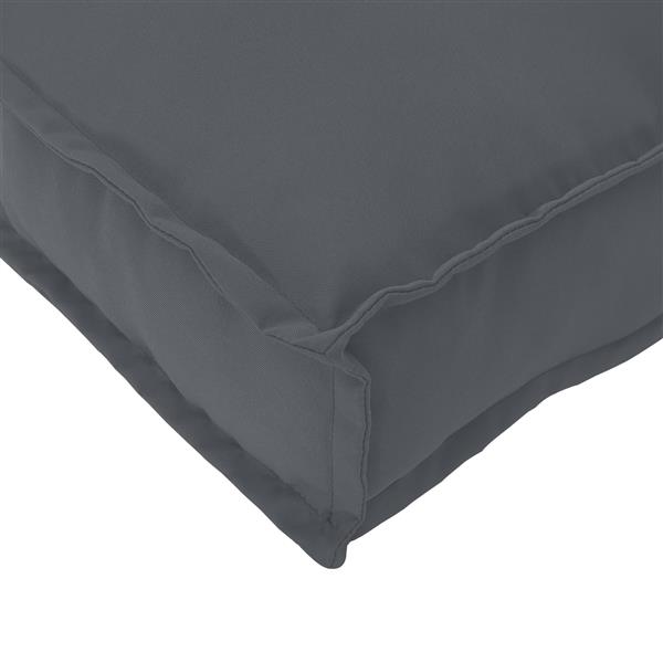 Grote foto vidaxl palletkussen zit rugleuning anthraciet 120x60x12 cm oxford stof huis en inrichting woningdecoratie