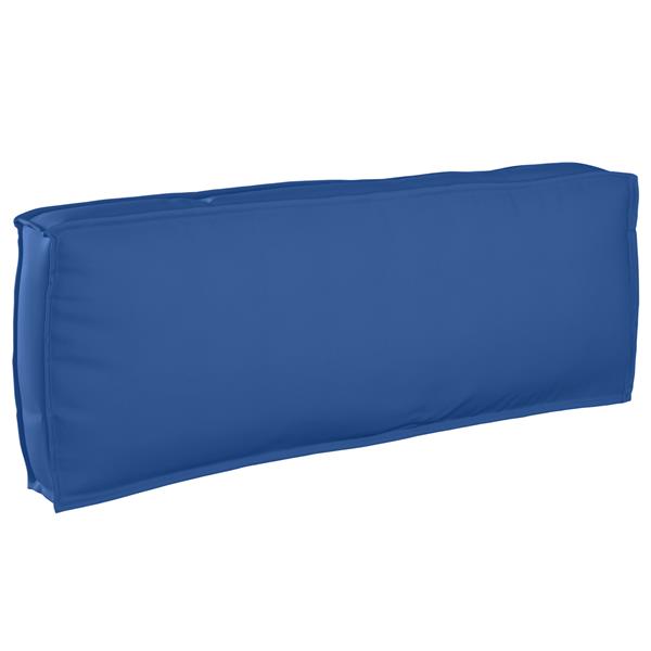 Grote foto vidaxl palletkussen rugleuning 120x40x12 cm oxford stof koningsblauw huis en inrichting woningdecoratie