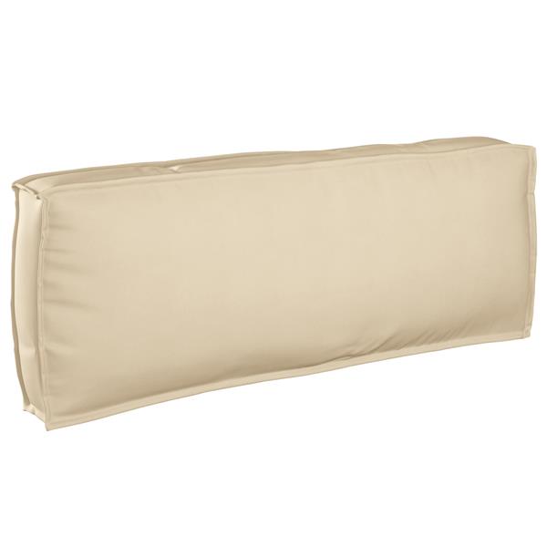 Grote foto vidaxl palletkussen rugleuning 120x40x12 cm oxford stof beige huis en inrichting woningdecoratie