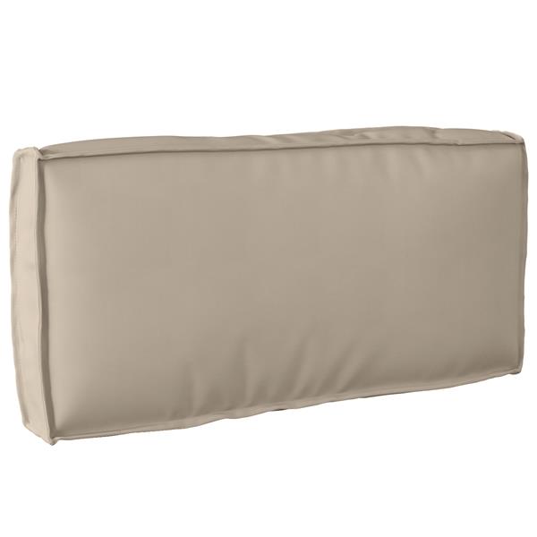 Grote foto vidaxl palletkussen rugleuning 80x40x12 cm oxford stof taupe huis en inrichting woningdecoratie