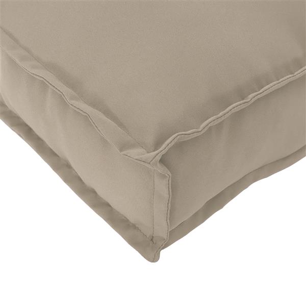 Grote foto vidaxl palletkussen rugleuning 80x40x12 cm oxford stof taupe huis en inrichting woningdecoratie