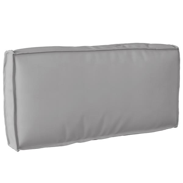 Grote foto vidaxl palletkussen rugleuning 80x40x12 cm oxford stof grijs huis en inrichting woningdecoratie