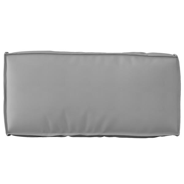 Grote foto vidaxl palletkussen rugleuning 80x40x12 cm oxford stof grijs huis en inrichting woningdecoratie