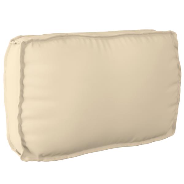 Grote foto vidaxl palletkussen rugleuning 70x40x12 cm oxford stof beige huis en inrichting woningdecoratie