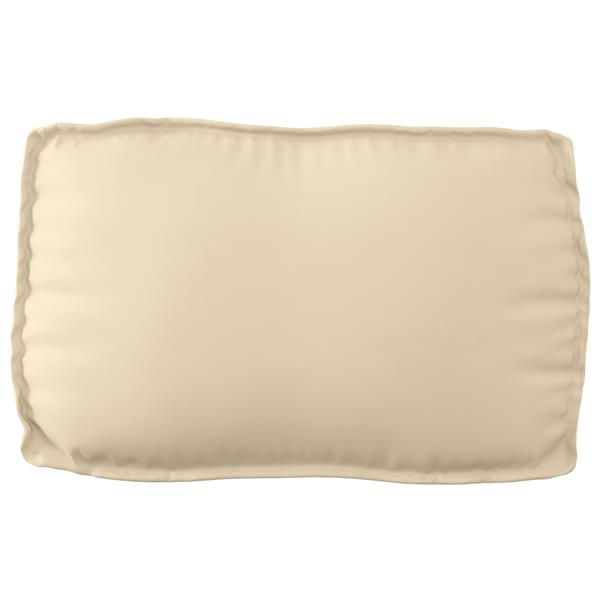 Grote foto vidaxl palletkussen rugleuning 70x40x12 cm oxford stof beige huis en inrichting woningdecoratie