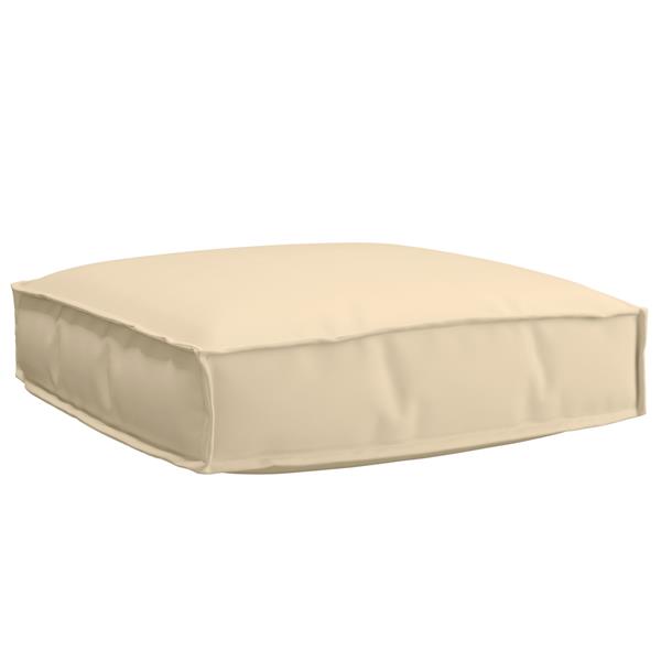 Grote foto vidaxl palletkussen zitting 60x60x12 cm oxford stof beige huis en inrichting woningdecoratie