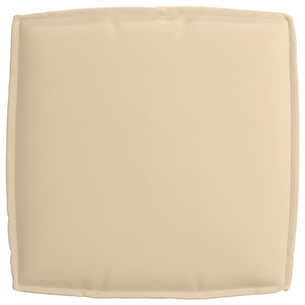 Grote foto vidaxl palletkussen zitting 60x60x12 cm oxford stof beige huis en inrichting woningdecoratie