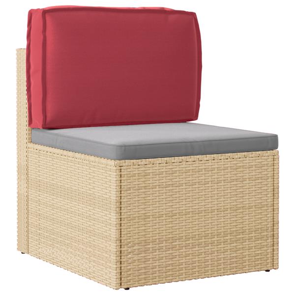 Grote foto vidaxl palletkussen rugleuning 60x40x12 cm oxford stof wijnrood huis en inrichting woningdecoratie