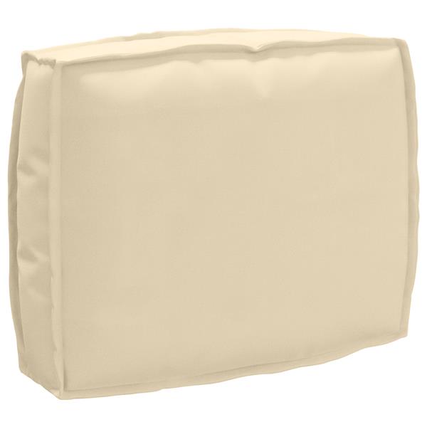 Grote foto vidaxl palletkussen rugleuning 50x40x12 cm oxford stof beige huis en inrichting woningdecoratie