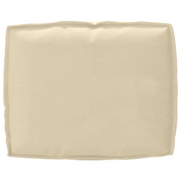 Grote foto vidaxl palletkussen rugleuning 50x40x12 cm oxford stof beige huis en inrichting woningdecoratie