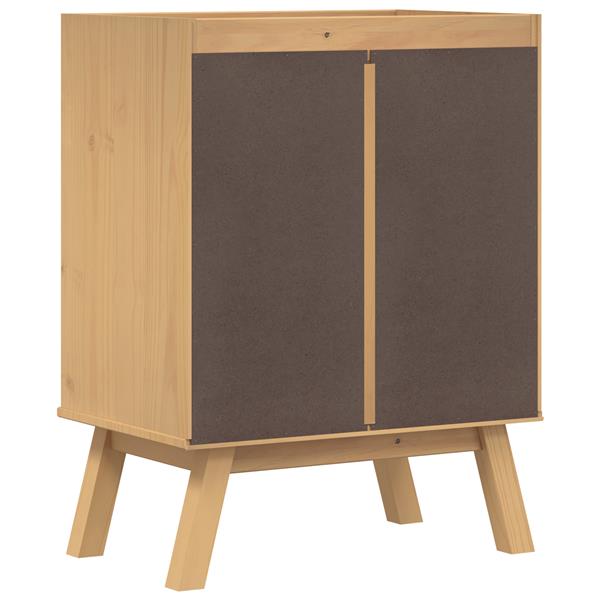 Grote foto vidaxl wastafelkast 114x43x73 5 cm massief grenenhout huis en inrichting complete badkamers