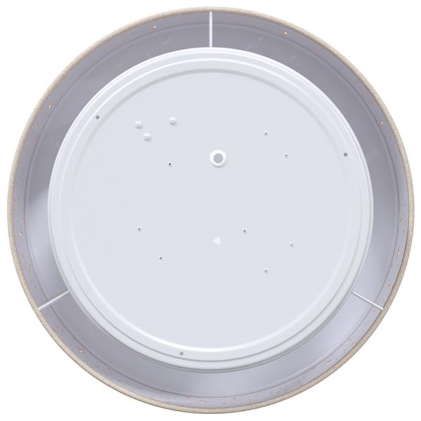Grote foto vidaxl plafondlamp met sterrenlampscherm 30 cm e27 stof taupe huis en inrichting overige