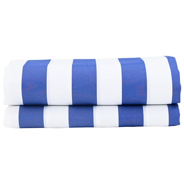 Grote foto vidaxl vervangend luifeldoek blauw en wit 10x1.6 m tuin en terras overige tuin en terras